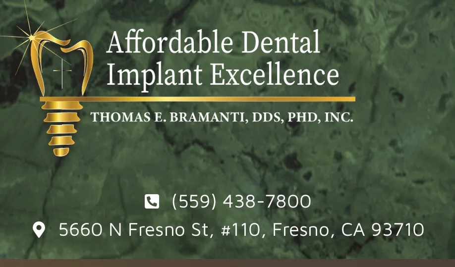Affordable Dental Implant Excellence/ Implant Dentures/ TMJ and Headaches/ Thomas E. Bramanti, DDS, PHD, INC office