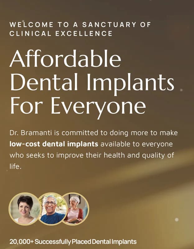 Affordable Dental Implant Excellence/ Implant Dentures/ TMJ and Headaches/ Thomas E. Bramanti, DDS, PHD, INC logo